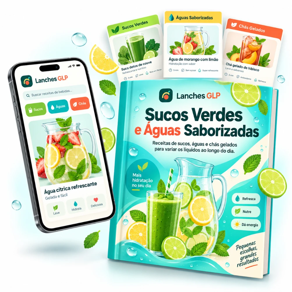 Sucos Verdes e Águas Saborizadas